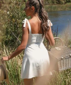 Peppermayo Exclusive French Kiss Mini Dress - White