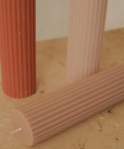 Candle Co New & Most Loved Moreton Eco Fluted Pillar - Latte