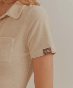 Vacancy Supply Daylight Terry Mini Dress - Beige