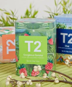 T2 Gorgeous Geisha Tea Icon Tin 100g - Loose Leaf New & Most Loved