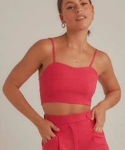 4th & Reckless New & Most Loved Vivian Top - Hot Pink