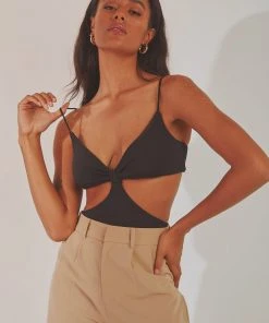 Peppermayo Pool Club Bodysuit - Black