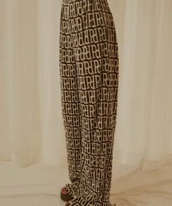 Peppermayo Exclusive 90s Muse Pants - Logo Mania