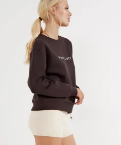 Nude Lucy Slogan Sweat - Black