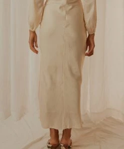 Peppermayo Exclusive New & Most Loved Maison Maxi Skirt - Ivory