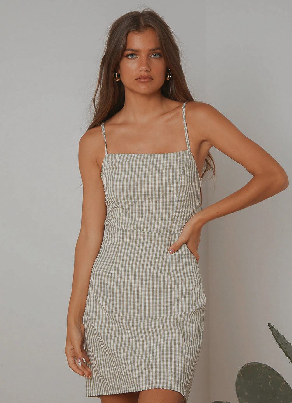 Peppermayo Daisies Gingham Mini Dress - Green New & Most Loved 1 Peppermayo Daisies Gingham Mini Dress - Green New & Most Loved