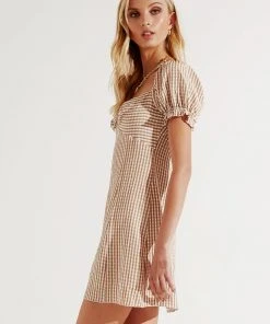 Peppermayo Ziggy Mini Dress - Beige