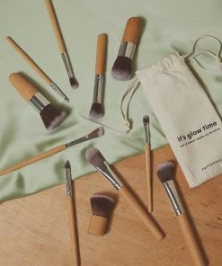 Peppermayo Exclusive Eco Makeup Brush Set - Natural