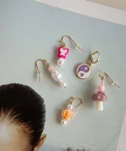 Peppermayo Neon Peach Earring Set - Multi New & Most Loved