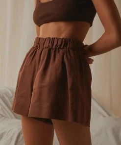 Peppermayo Exclusive Promenade Linen Shorts - Choc Brown 6 Peppermayo Exclusive Promenade Linen Shorts - Choc Brown