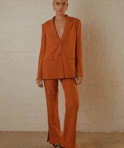Peppermayo Exclusive New & Most Loved Tess Oversized Blazer - Terracotta