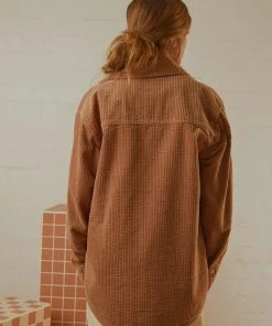 Nude Lucy Paige Corduroy Shacket - Coffee