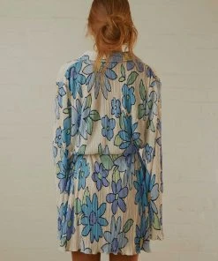 Peppermayo Exclusive New & Most Loved Soho Chic Shirt Dress - Blue Blossom