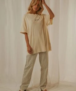 Afends Courtney Love Hemp Tee - Cream New & Most Loved