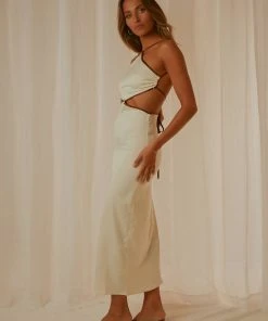 Peppermayo Exclusive Thea Maxi Dress - Ivory New & Most Loved