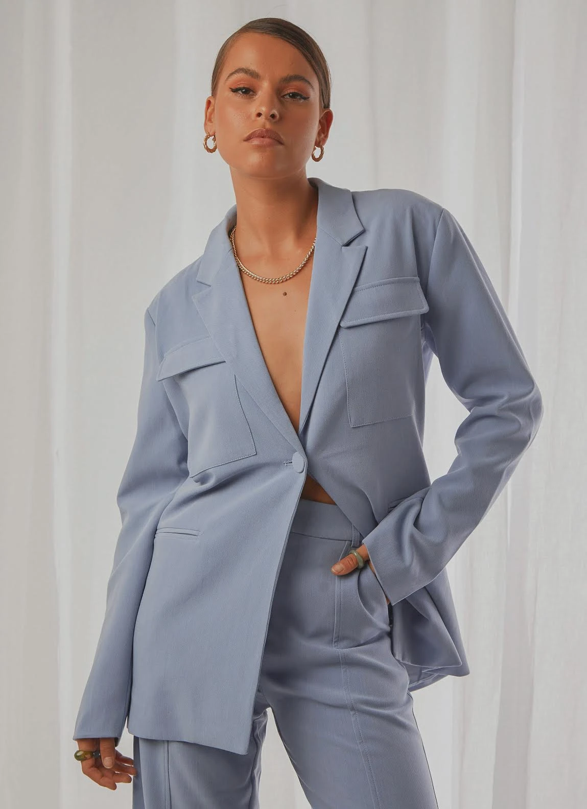 4th & Reckless Adelaide Blazer - Blue New & Most Loved 1 4th & Reckless Adelaide Blazer - Blue New & Most Loved