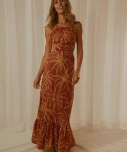 Charlie Holiday Tuscany Maxi Dress - Isle Of Palms New & Most Loved