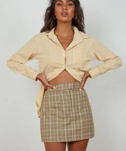 Peppermayo New & Most Loved Golden Sunset Stripe Shirt - Yellow Stripe