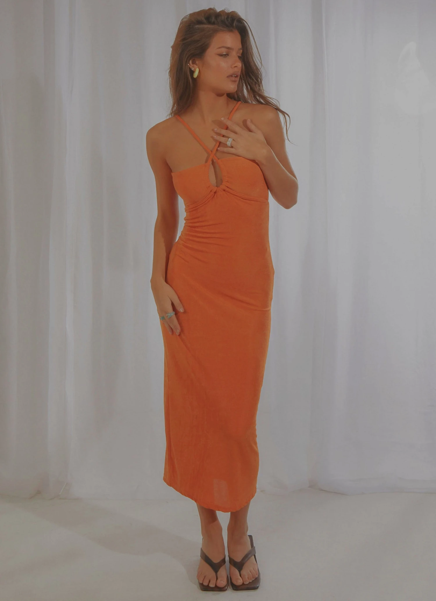 Peppermayo Exclusive Your Revolution Midi Dress - Orange 3 Peppermayo Exclusive Your Revolution Midi Dress - Orange