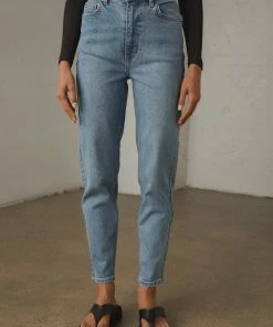 Lee Hourglass High Moms Jean - Bias Blue New & Most Loved