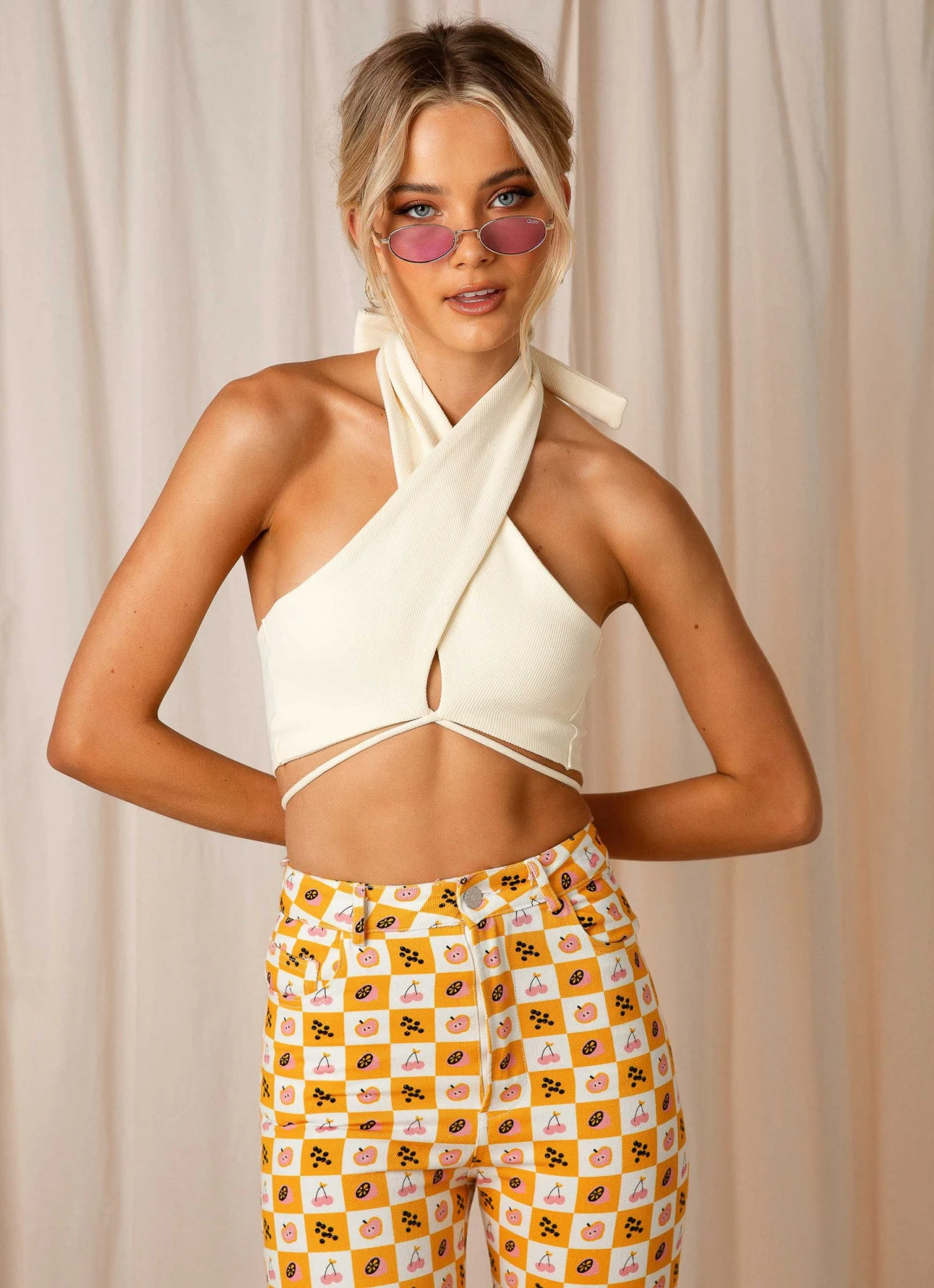 Peppermayo Exclusive On The Run Crop - Ivory New & Most Loved 2 Peppermayo Exclusive On The Run Crop - Ivory New & Most Loved