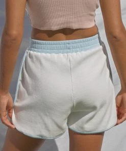 Vacancy Supply Motel Shorts - White - Powder Blue