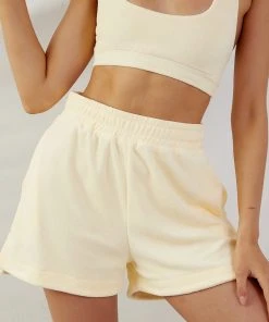 Peppermayo Exclusive New & Most Loved St Tropez Terry Shorts - Yellow