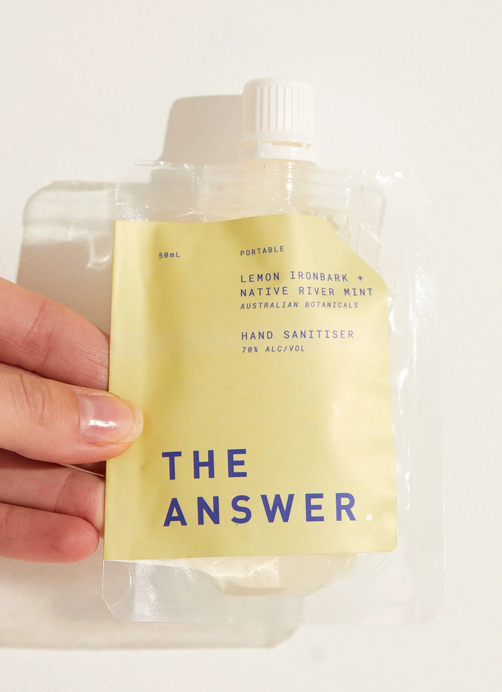 The Answer Hand Sanitiser - 50ML - Lemon Ironbark & Native River Mint New & Most Loved 1 The Answer Hand Sanitiser - 50ML - Lemon Ironbark & Native River Mint New & Most Loved