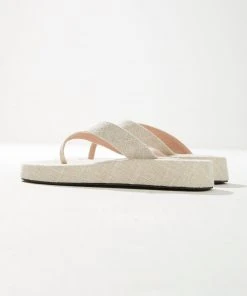 Cult Avenue Pixie Sandal - Oatmeal Linen New & Most Loved