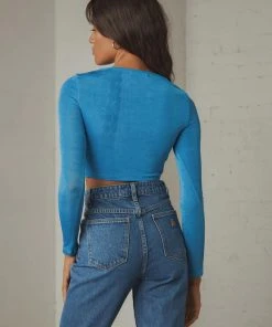 Peppermayo Superlove Crop Top - Blue