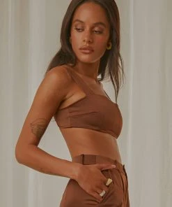 Peppermayo Exclusive New Space Crop - Choc Brown New & Most Loved