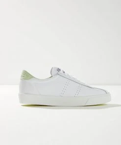 Superga 2843 Clubs Sneaker - A0F White/Green 8 Superga 2843 Clubs Sneaker - A0F White/Green