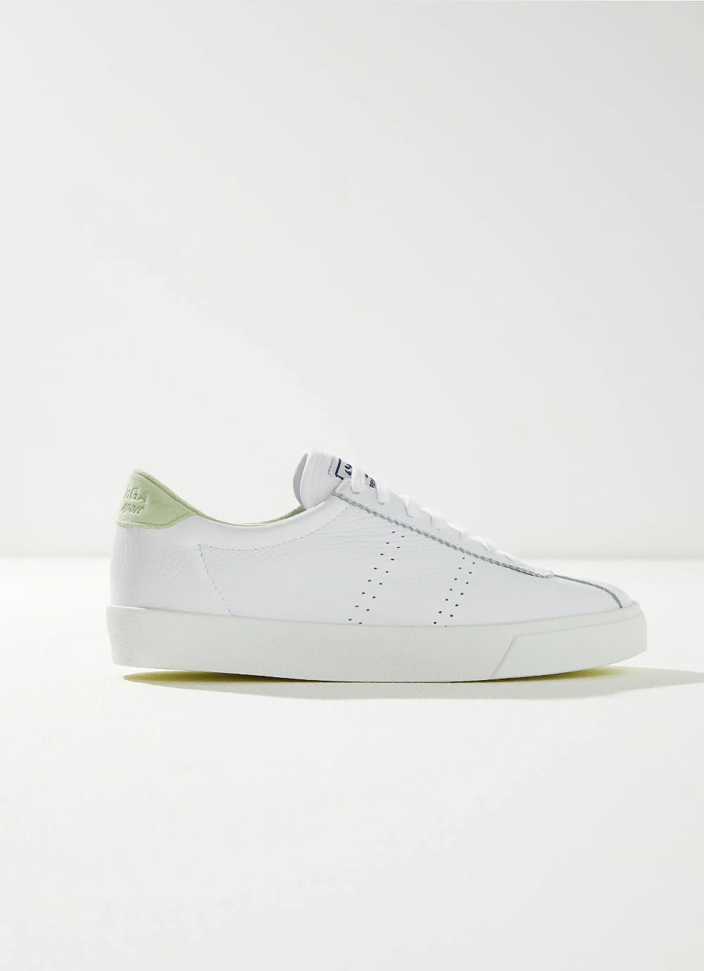 Superga 2843 Clubs Sneaker - A0F White/Green 4 Superga 2843 Clubs Sneaker - A0F White/Green