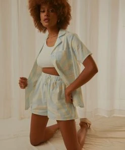 Peppermayo Exclusive Lost Summer Shorts - Light Blue Wave New & Most Loved