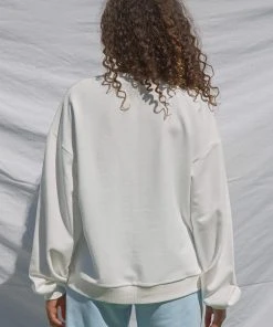 Vacancy Supply Sunburst Crewneck - White New & Most Loved