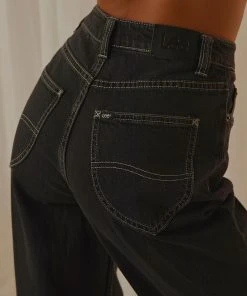 Lee New & Most Loved High Baggy Jean - Shift Black