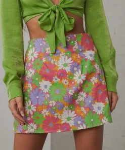 Peppermayo Exclusive Brady Mini Skirt - 70s Floral
