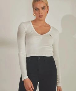 Brodie Long Sleeve - Vintage White