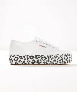 Superga 2790 Cotw Printed Sneaker - White/ Leopard