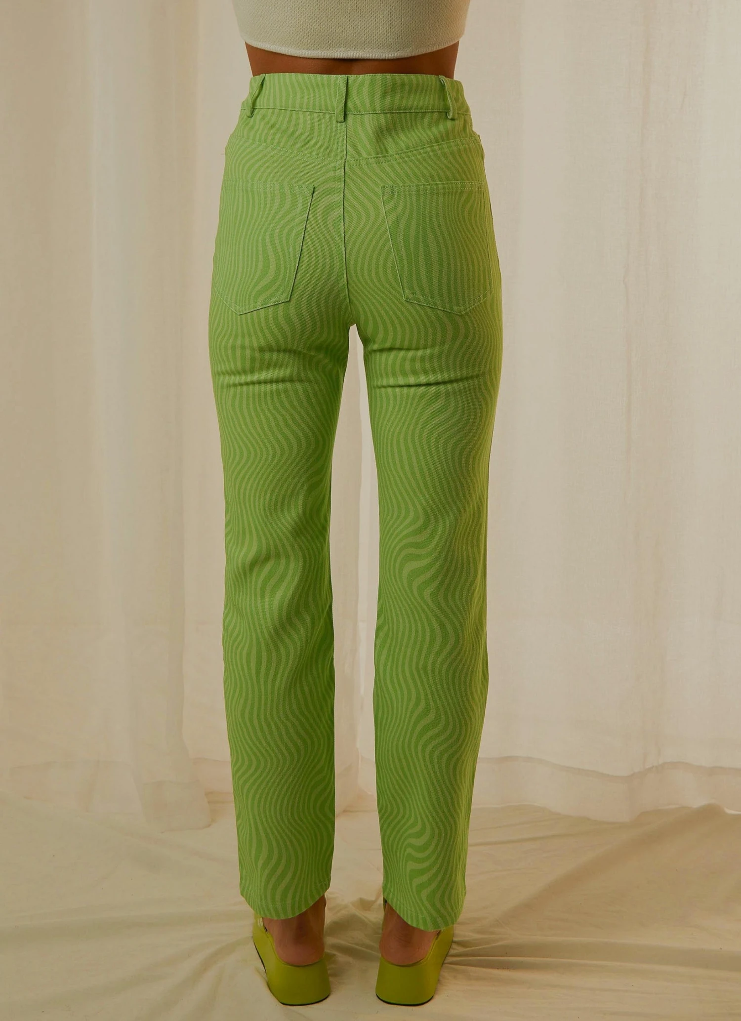 Peppermayo Exclusive Electric Avenue Pants - Lime Wave New & Most Loved 6 Peppermayo Exclusive Electric Avenue Pants - Lime Wave New & Most Loved