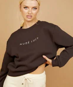 Nude Lucy Slogan Sweat - Black