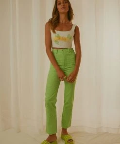 Peppermayo Exclusive Electric Avenue Pants - Lime Wave New & Most Loved 8 Peppermayo Exclusive Electric Avenue Pants - Lime Wave New & Most Loved