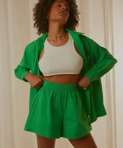Peppermayo Exclusive Roaming Short - Jade Green New & Most Loved