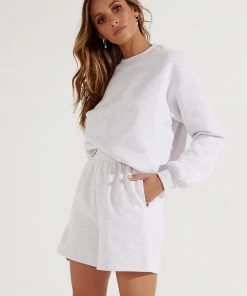 Peppermayo Exclusive New & Most Loved Girl Gang Lounge Short - Grey Marle 11 Peppermayo Exclusive New & Most Loved Girl Gang Lounge Short - Grey Marle