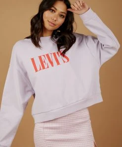 Levi's New & Most Loved Graphic Diana Crew - Lavender Frost