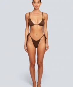 LaHana Swim Amara Bottom - Ribbed Brown